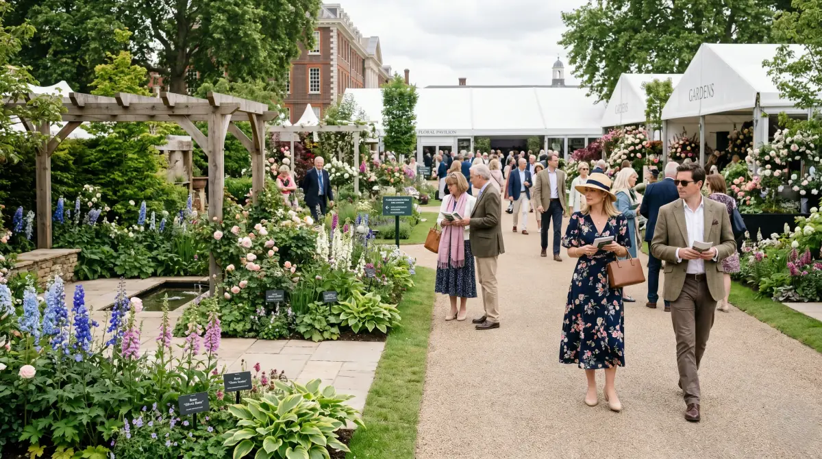 Luxury chauffeur arrival for RHS Chelsea Flower Show